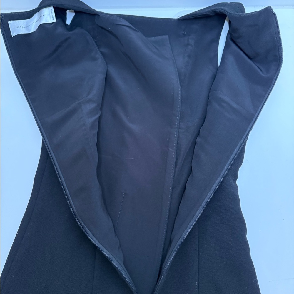 Victoria Victoria Beckham Black White Mini Cocktail Formal Wedding Party Dress 2 - Picture 14 of 16